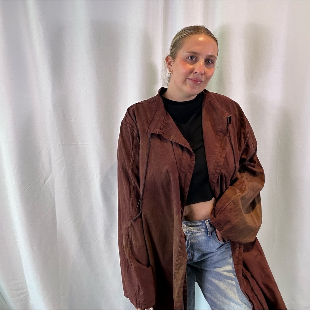 Unique brown utility jacket